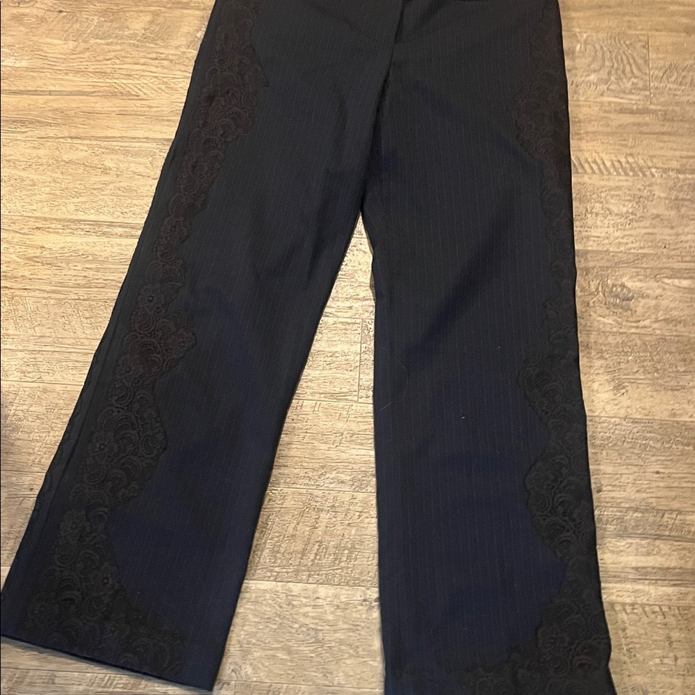 Express Navy Wide Leg Trousers pants
